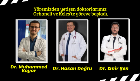 Yöremizden yetişen doktorlarımız göreve başladı