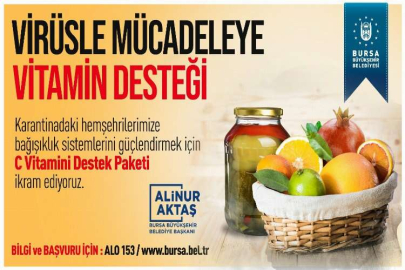 Bursa Büyükşehir'den 'vitamin desteği'