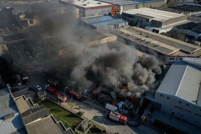 Bursa'da fabrikada korkutan yangın